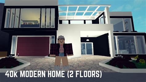 roblox   bloxburg  modern home  floors youtube