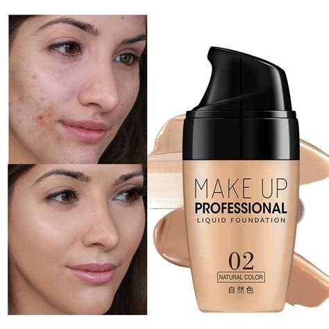face foundation cream waterproof lasting concealer liquid foundation makeup professional full
