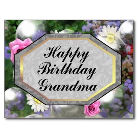 happy birthday grandma postcard zazzlecom happy birthday grandma