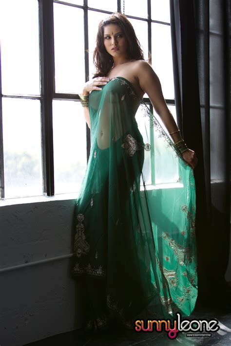 sexy sunny leone s see through sari sexy gallery full photo 84192