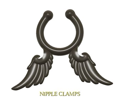 Download Stl File Fake Nose Hook Wings Fake Nipple Clamps Pendant
