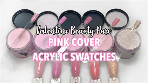 valentino pink cover acrylic swatches youtube