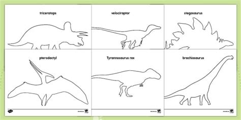 printable dinosaur templates prekindergarten twinkl usa