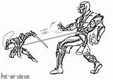 Kombat Scorpion Ausmalbilder Cero Comments sketch template