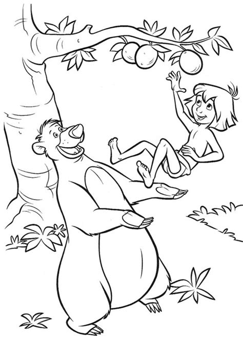 jungle book coloring pages    print