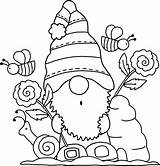 Clip Gnome Gnomes Line Easter Magical Categories sketch template