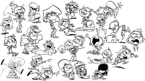 loud house coloring pages    print