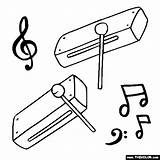 Wood Instrument Blocks Clipart Block Instruments Coloring Chimes Wind Pages Musical Clip Drawing Color Online Thecolor Clipground sketch template