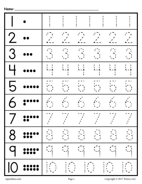 trace numbers