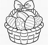Easter Basket Drawing Egg Drawings Eggs Paintingvalley sketch template