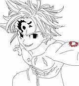 Meliodas Sins Gowther Pecados Pngwing Dibujan Siete Mortales W7 Hiclipart sketch template