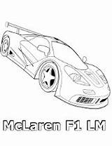 Coloring Lm F1 Car Mclaren Super Printable Cool Ambulance Firetruck Motorcars Cars Pages Kids sketch template