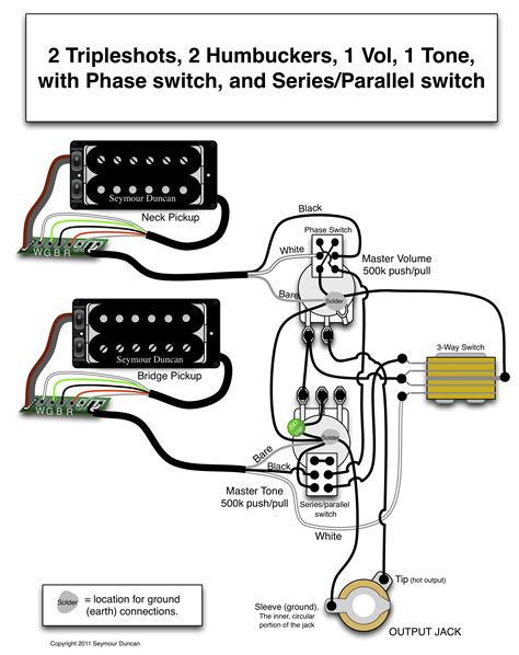 humbucker series parallel wiring diagrams