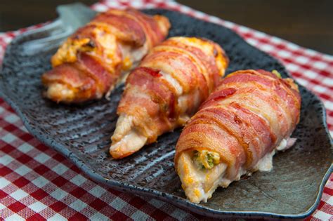 Bacon Wrapped Jalapeno Popper Stuffed Chicken Closet Cooking
