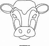 Cow Mask Coloring Face Printable Masks Cut Color Leehansen Line Digital Stamp Sheet Pages Visit Nl Google sketch template