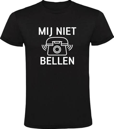 bolcom mij niet bellen heren  shirt chateau meiland martien meiland grappig gezeik