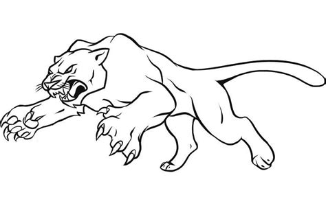 great panther coloring page  printable coloring pages  kids