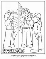 Coloring Pages Responsibility Getcolorings Scout Cub sketch template