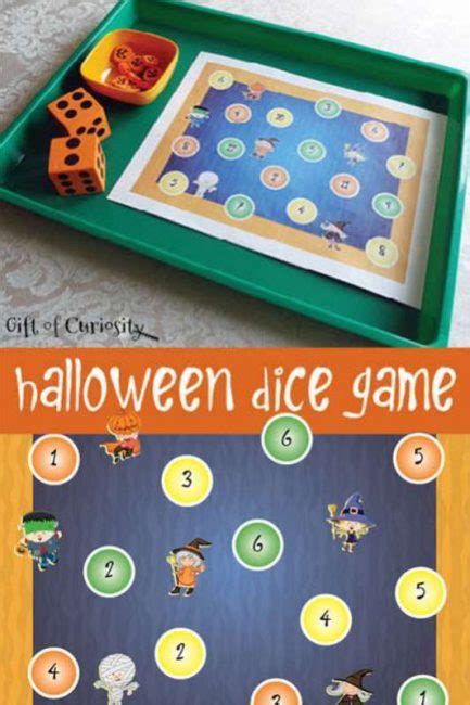 halloween dice game  printable hands    grow
