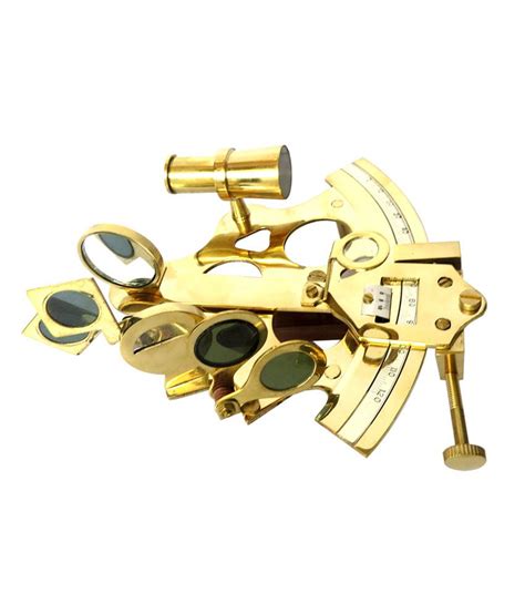 nautical mart solid brass sextant 6 inch buy nautical mart solid brass sextant 6 inch at