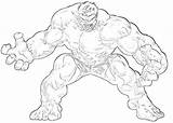 Hulk Coloring Visualartideas sketch template