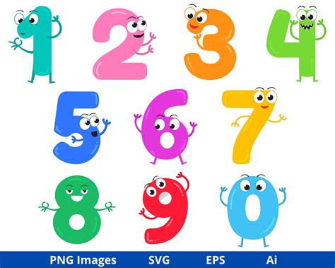 numbers images clipart