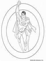 Coloring Steel Man Superman Pages Printable Kids sketch template