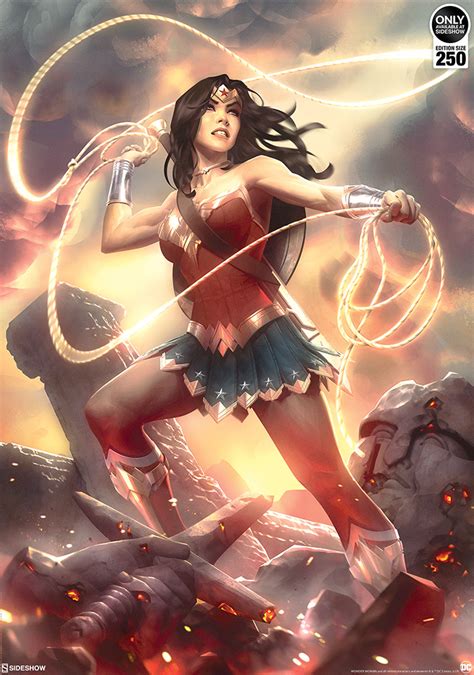 Dc Comics Wonder Woman Fine Art Print By Sideshow