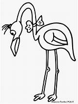 Flamingo Mewarnai Burung sketch template