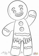 Coloring Gingerbread Pages Girl Boy Man Printable Popular sketch template