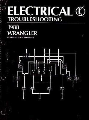 jeep wrangler yj electrical service manual diagrams schematics wiring ebay
