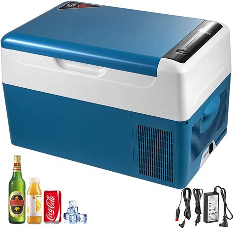 vevor 22l portable small refrigerator 12 24v dc 110 240 ac mini fridge