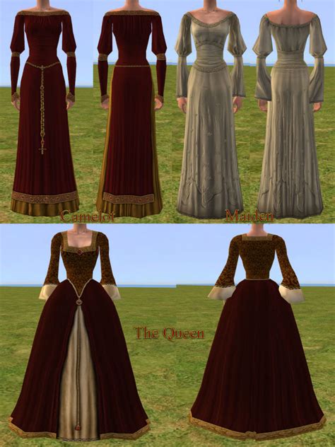 mod  sims medieval  renaissance gowns