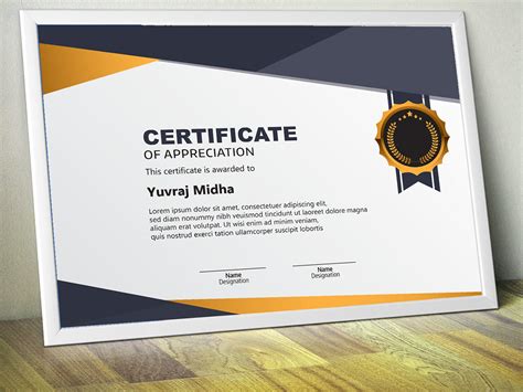 certificate designs  behance