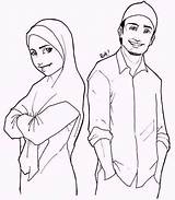 Coloring Muslim Pages Islamic Anime Getcolorings Getdrawings Fun sketch template