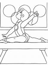 Gymnastics Olympic Bestcoloringpagesforkids sketch template