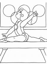 Gymnastics Coloring Pages Printable Kids Print Color Olympic Gym Drawing Olympics Colouring Gymnastic Sheets Book Coloring4free Sheet Games 2021 Realistic sketch template