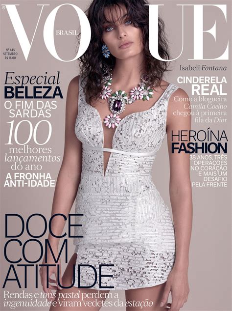 Isabeli Fontana Vogue Magazine Brazil September 2015