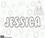 Jessica Name Coloring Many Pages Languages Girl Names Printable sketch template