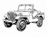 Willys Malvorlage Safari Cj Trucks Jeeps única sketch template