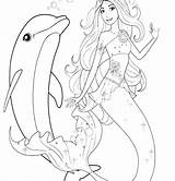 Mermaid Coloring Pages Dora Dolphin Printable Getdrawings Getcolorings Games Colorin Colorings sketch template