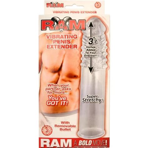 Ram Vibrating Penis Extender Clear Sex Toys And Adult