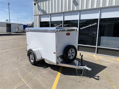 sundowner    mini  enclosed aluminum cargo trailer trailer world  bowling green