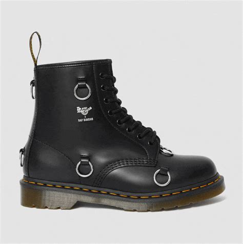 dr martens  raf simons smooth leather lace  boots  informal
