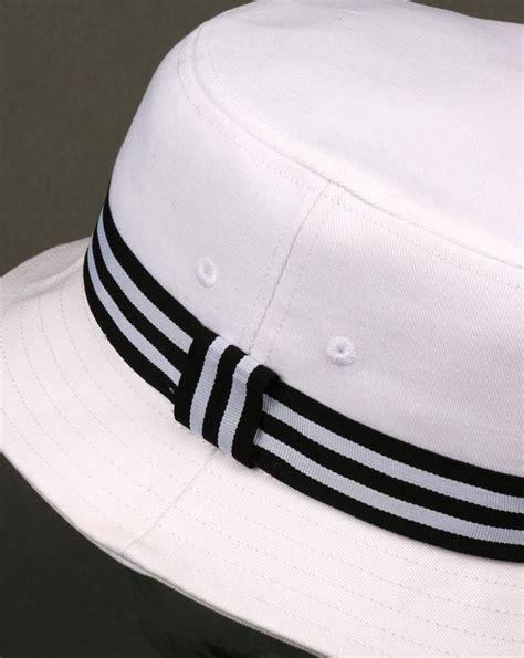 adidas originals  stripe band bucket hat whiteblack mens festival