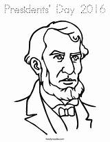 Coloring Presidents Lincoln Print Ll Outline sketch template