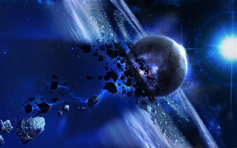planet space galaxy cg render asteroid wallpapers hd desktop
