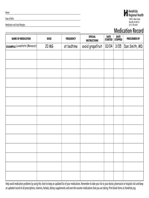 printable medication forms printable forms