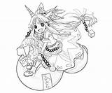 Suika Ibuki Happy Coloring Pages sketch template