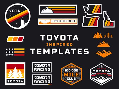 toyota templates  svg png etsy